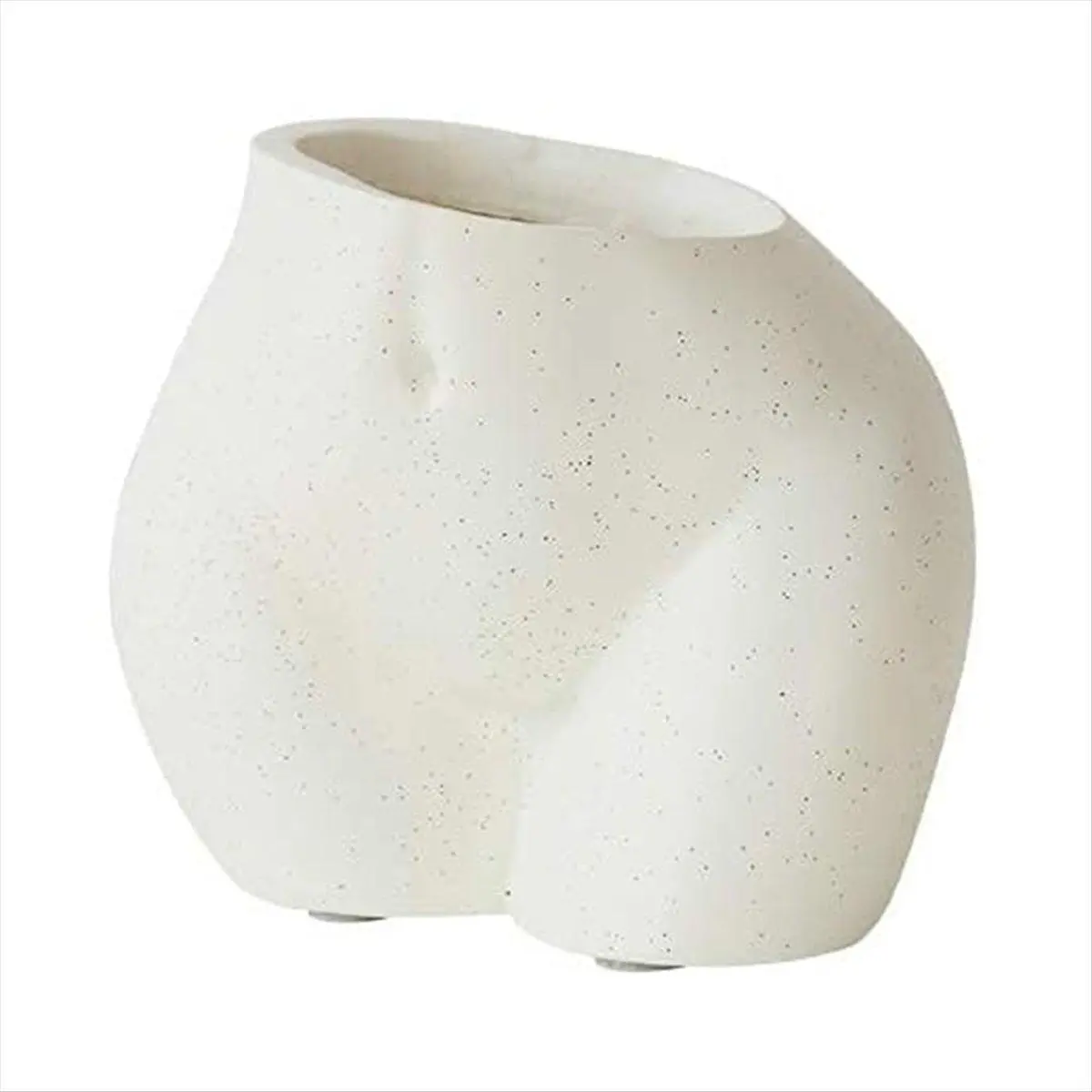Mini Female Body-Shaped Resin Flower Planter with Drainage Holes, Compact Lower Body Pot for Christmas Decor