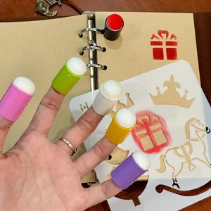 Craft Finger Sponge Applicator, 10pcs/set Finger Painting Sponge Set for Card Making, Painting, Stamping, DIY Hand Painting Tool