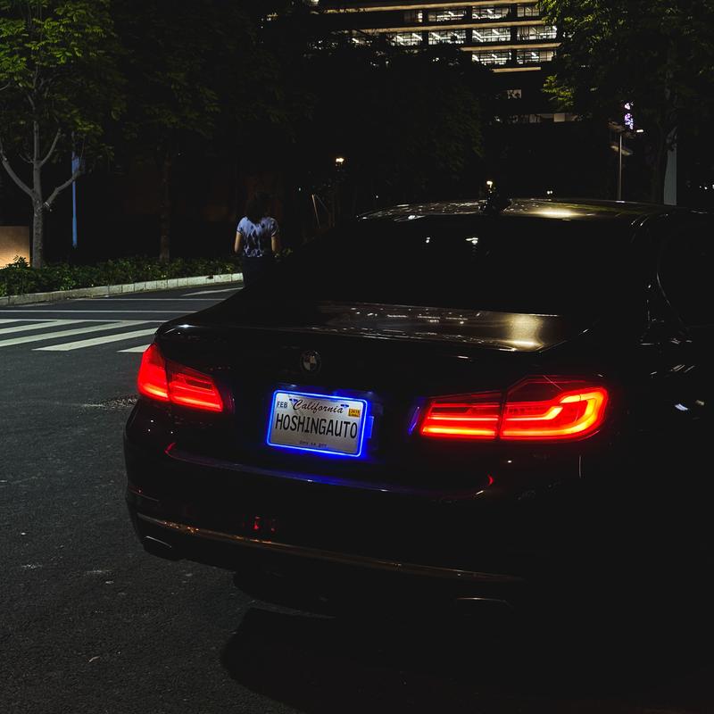 LED License Plate Frame – Waterproof Glow Border | 12V Plug & Play | Street-Legal Lighting Automotive Vehicle Car Accessories