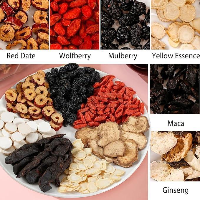 Kidney Tea Formula Ginseng five Treasure Tea, Ginseng five Treasures Tea, Organic Kidney Cleanse Tea, Traditional Kidney Cleansing Tea for Men & Women (30 Bags)