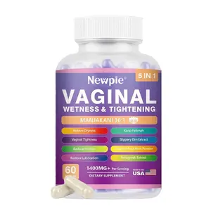 Vaginal Moisturizer Capsules, Female Vaginal Probiotics Wetness & Tightening Vaginal Wellness Supplement for Enhance Vaginal Muscle Tone & Vaginal Dryness- Vegan,  60 Capsules