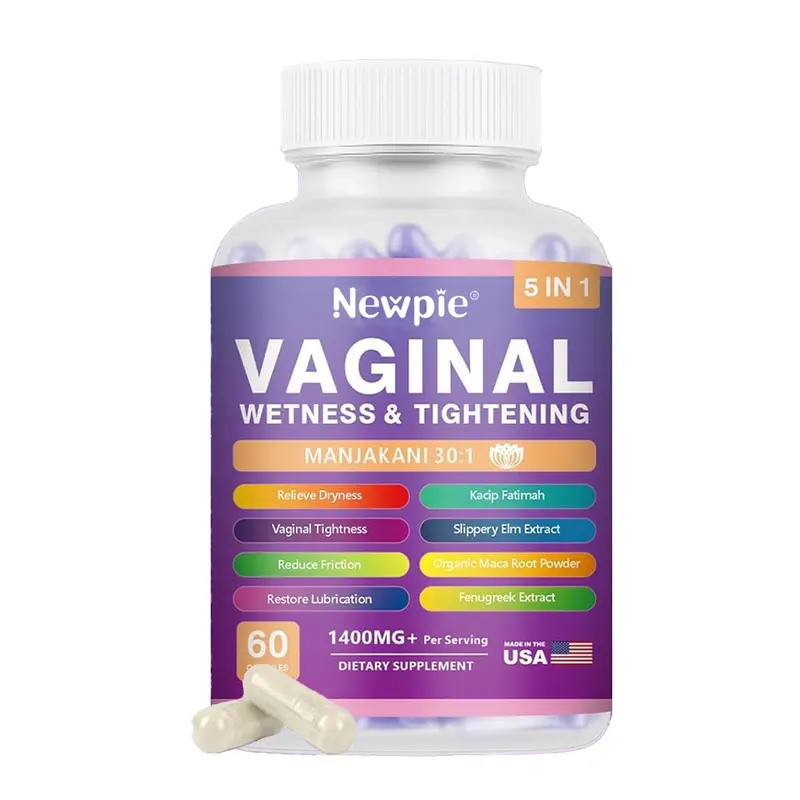 Vaginal Moisturizer Capsules, Female Vaginal Probiotics Wetness & Tightening Vaginal Wellness Supplement for Enhance Vaginal Muscle Tone & Vaginal Dryness- Vegan, 60 Capsules
