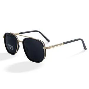 2026Polarized Double Bridge Driving Sunglasses for Men Women - UV400 Anti Glare Retro Aviator Shades for Fishing Hiking Outdoor All-Day Daily Wear Lightweight Unisex Sun Glasses