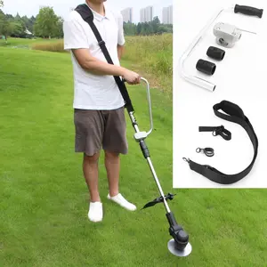 Ergonomic Lawn Trimmer Grip, Trimmer Shoulder Strap & Shaft Clamp, String Trimmers Handle, Weed Eater Grip, Shaft Clamp, The Weed Eater Grip Set Make Your Work Easier(style1)
