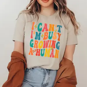 I Can't I'm Busy Growing A Human T-shirt, Cute Pregnant T-shirt, Pregnancy Reveal Shirt, Mom To Be Gift Shirt, Maternity Announcement T-shirt