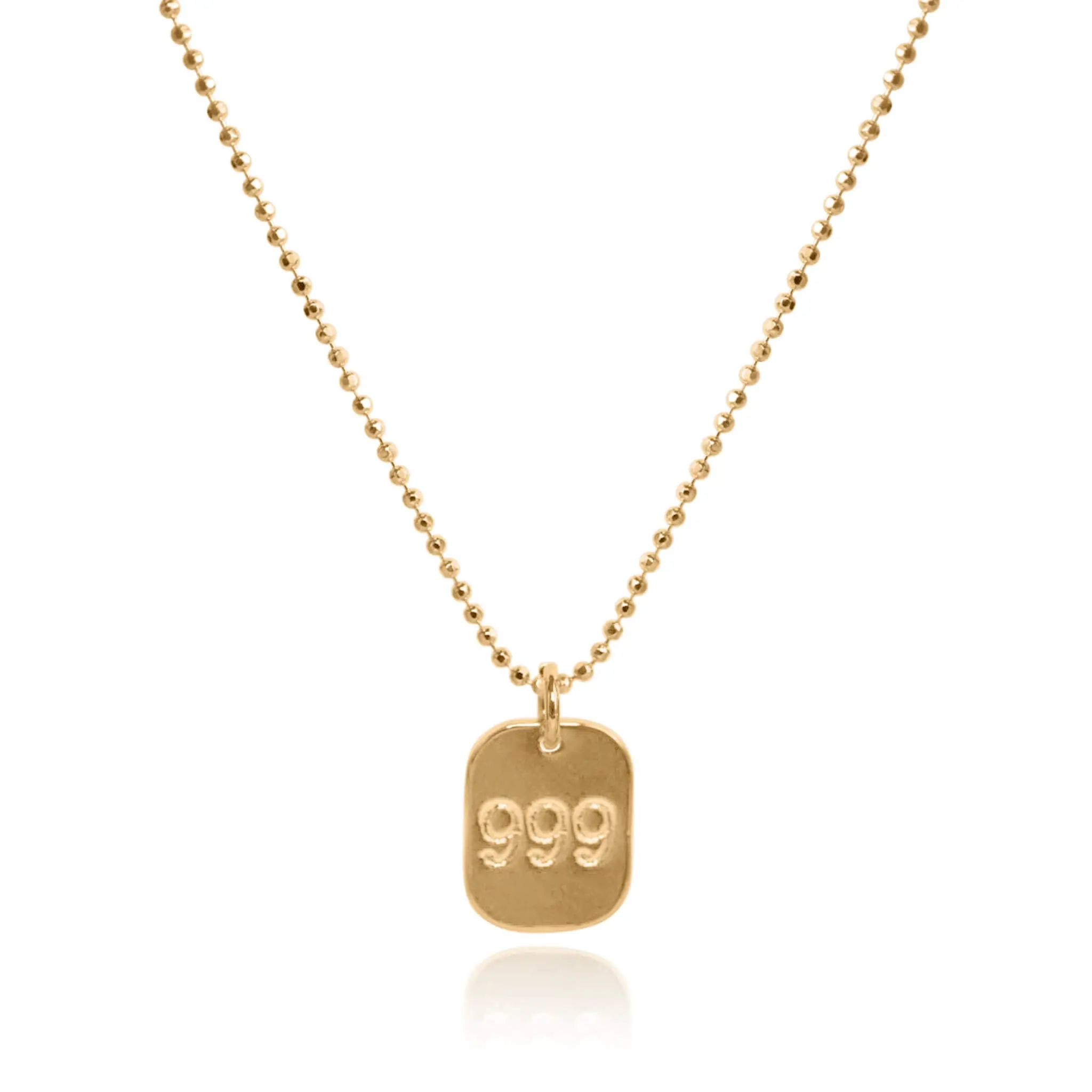 Angel Tag 999 Necklace