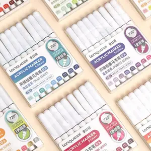 Liquid Acrylic Marker Pen (9 Counts/set), Soft Head Marker Pens, Colorful Graffiti Painting Coloring Pen for Student, Art Markers Set, Art Drawing Supplies