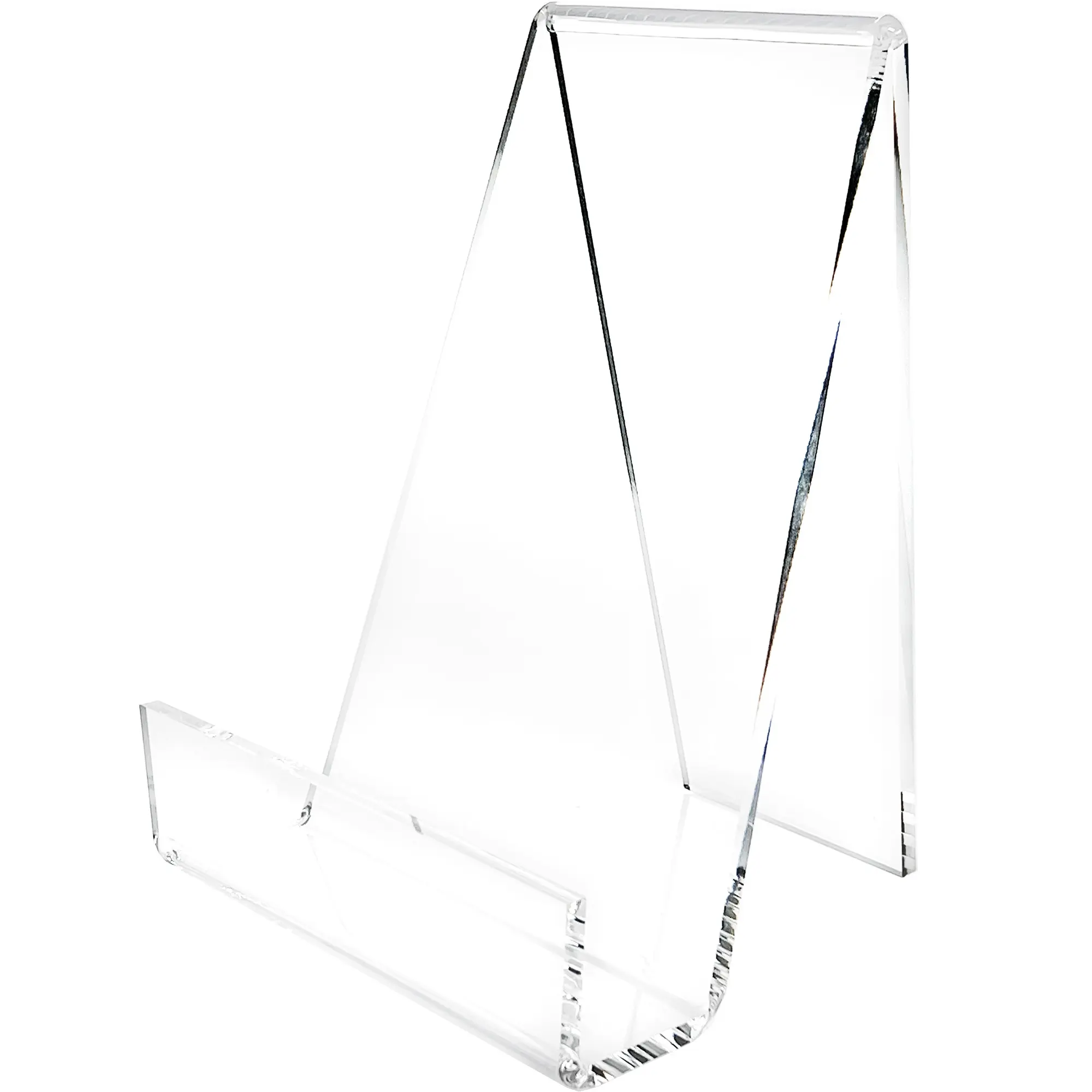 Plymor Clear Acrylic Book Easel with Ledge with Lip