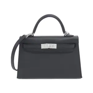 Pre-owned HERMÈS Calfskin Shoulder Bags Hermes Mini Kelly2 Epsom Bag
