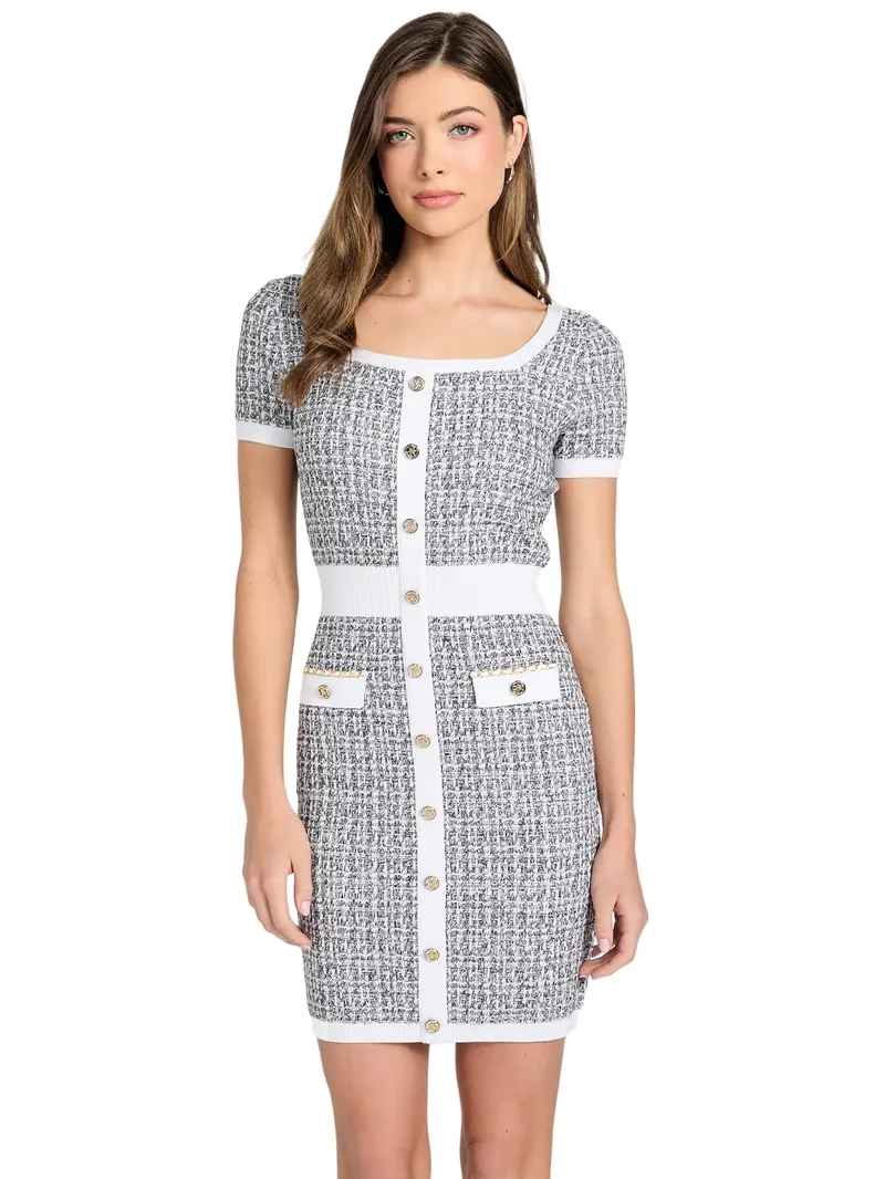 sachin and babi light blue dress I Guess So Cotton Mini Dress White