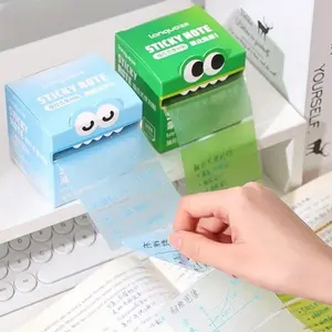 Transparent Sticky Note, 105 Sheets/box Pull-Out Sticky Note, Pearl Color Transparent Sticky Note for Easy Note Taking, School Stationery Supplies, Sticker Sheets Note, Adhesive Stickers
