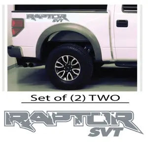 F-150 Raptor SVT Replacement Bedside Decals, #010 Car Exterior Stickers for Automotive Use