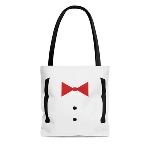 Bowtie and Suspenders Tote Bag | 3 Sizes