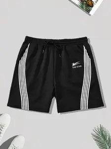 Men's Star Print Boxer Briefs, Regular Fit Casual Comfy Breathable Underwear for Daily Wear, Mens Underwear for Summer