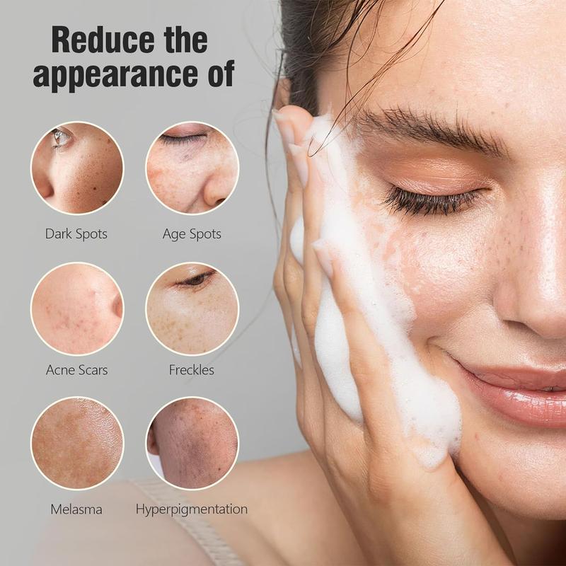 Kojic Acid Soap for Hyperpigmentation Dark Spots, Turmeric Soap Bar Skin Brightening Soap with Tea Tree Oil, Shea Butter, Coconut Oil &amp;   Vitamin C, Women Mens Bar Soap for Face Body - 3.5 oz