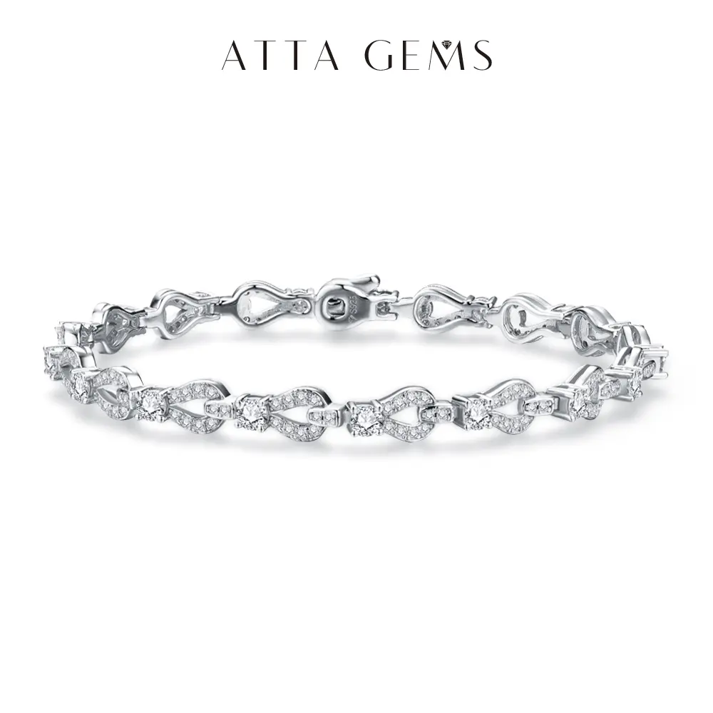 Exquisite High Quality 2.8mm Synthetic Moissanite Tennis Bracelet, Women's Anniversary Gift, Artificial Gemstone Jewelry Accessory B011, Exquisite Bracelet, High Quality Bracelet summerwins