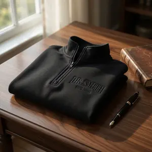 Personalized Doctor Embroidered Quarter Zip Sweatshirt, Custom Dr Name Gift