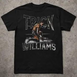 Men’s Trick Williams Graphic T-Shirt Wrestling Fan Tee, NXT Superstar Streetwear Shirt, Bold Athlete Aesthetic, Pro Wrestling Apparel, Gift for Wrestling Lover