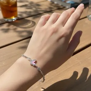 Elegant 925 Silver Butterfly Bracelet