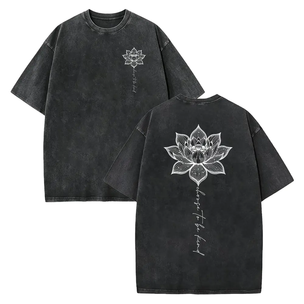 Boho Lotus Mandala Shirt - Choose To Be Kind Tshirt - Cute Flower Mandala Graphic Tee - Yoga Gift For Her - Meditation Gifts