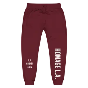 L.A. County Jogger Sweatpants - Maroon