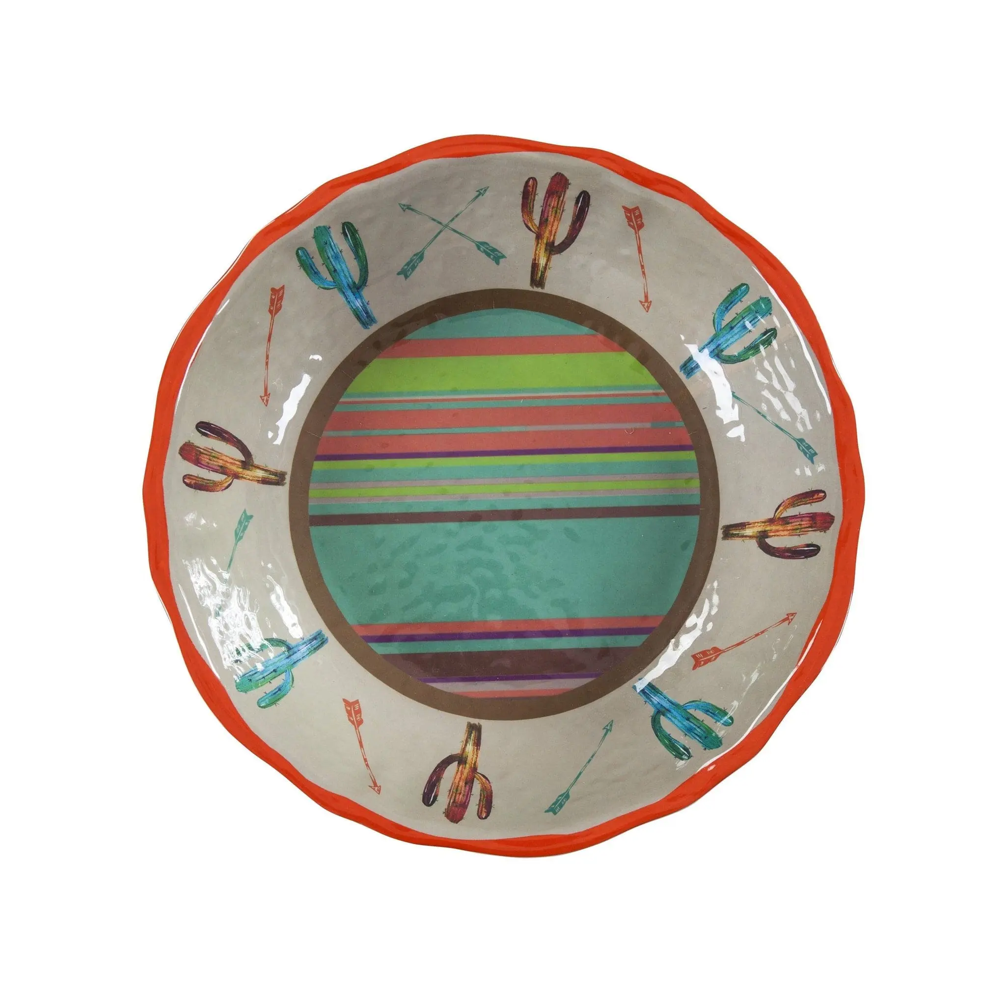 Saguaro Cactus Melamine Serving Bowl