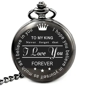 Personalized Pocket Watch for Men, Engraved Gift for Husband, Gift Box Included, Birthday Gift, Anniversary Gift, Christmas Gift, Custom Watch