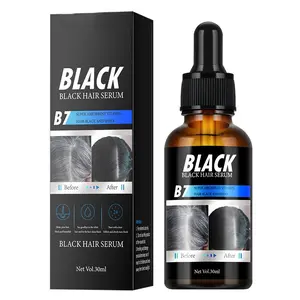 Organic Black Hair Serum - Stimulate Melanin for Darker Hair | No Chemicals, Vegan-Friendly(30ml/1pcs)
