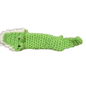 Crochet Freezer Pop Cozy Alligator