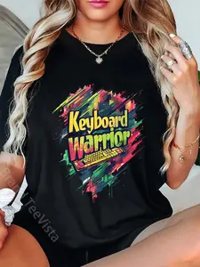 100% Cotton Keyboard Warrior Computer Technician Support T-Shirt