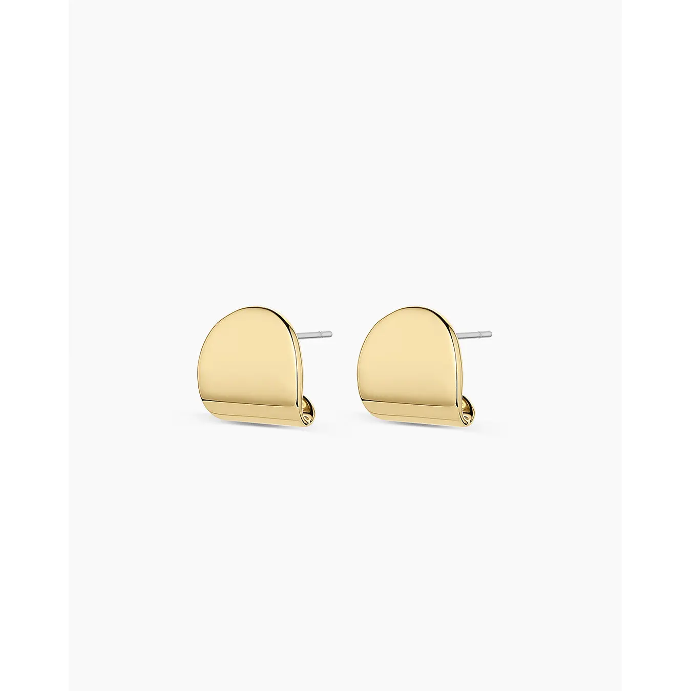 gorjana – Charlie Wrap Studs – 18K Gold-Plated Sculptural Wrap Earrings – Bold & Versatile Jewelry