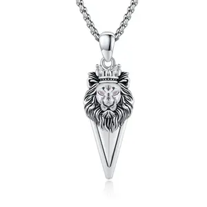 Necklace men 925 sterling silver arrowhead necklace arrow pendant necklace gifts for man ladies brother