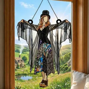 Fleetwood Mac Rumours Stevie Nicks Acrylic Suncatcher, Rhiannon Witch Coven Landslide Suncatcher, Colorful Light Catcher, Music Home Décor, Gift For Fans