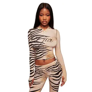 1. Women 2 Piece Outfit Long Sleeve Zipper Slim Crop Top & Pants 2. Slim Fit Long Sleeve Zipper Crop Top Pants Set For Women Casual  3. Women Daily Casual Two Piece Set Long Sleeve Zipper Crop Top 4. Zipper CropTop & Long PantsSet Women LongSleeve SlimFit