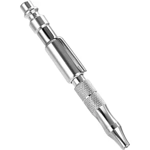 Adjustable Pocket Air Blow Gun, Industrial Style "M" 1/4 Inches Quick Plug, 150 PSI Max Portable Air Blower Pen for Dust Cleaning