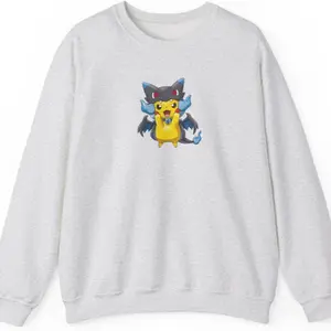 Pika "charizard x" Poncho Sweater Casual Womenswear Pullover Sweatshirts with Unique Poncho Design for Versatile Wear and All-Day Comfort Elegance Hoodie Overall Style - Tops