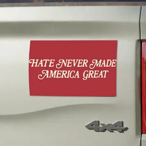 Hate Never Made America Great Bumper Magnet, Kindness Bumper Magnet, Voting Car Magnet, Kamala Magnet, Kamala Tim Magnet, 10x3 Bumper Magnet