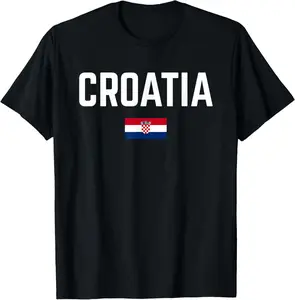 100%cotton CROATIA Flag | Men Women Kids | CROATIA T-Shirt