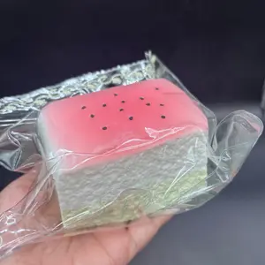 Frozen butter Large watermelon sponge cake glazed taba squishy