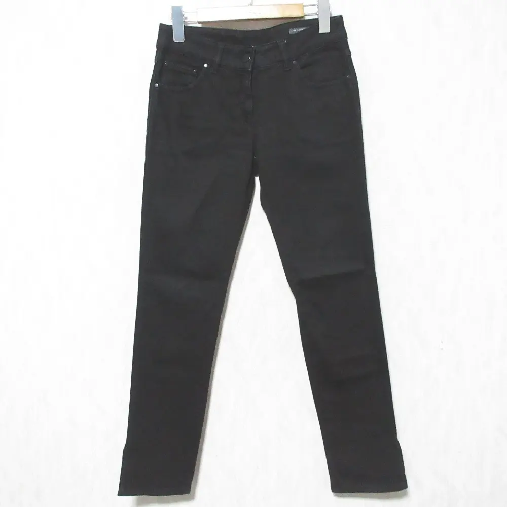 Pre-owned Alexander McQueen Denim Small Leather Goods Embroidered Pants