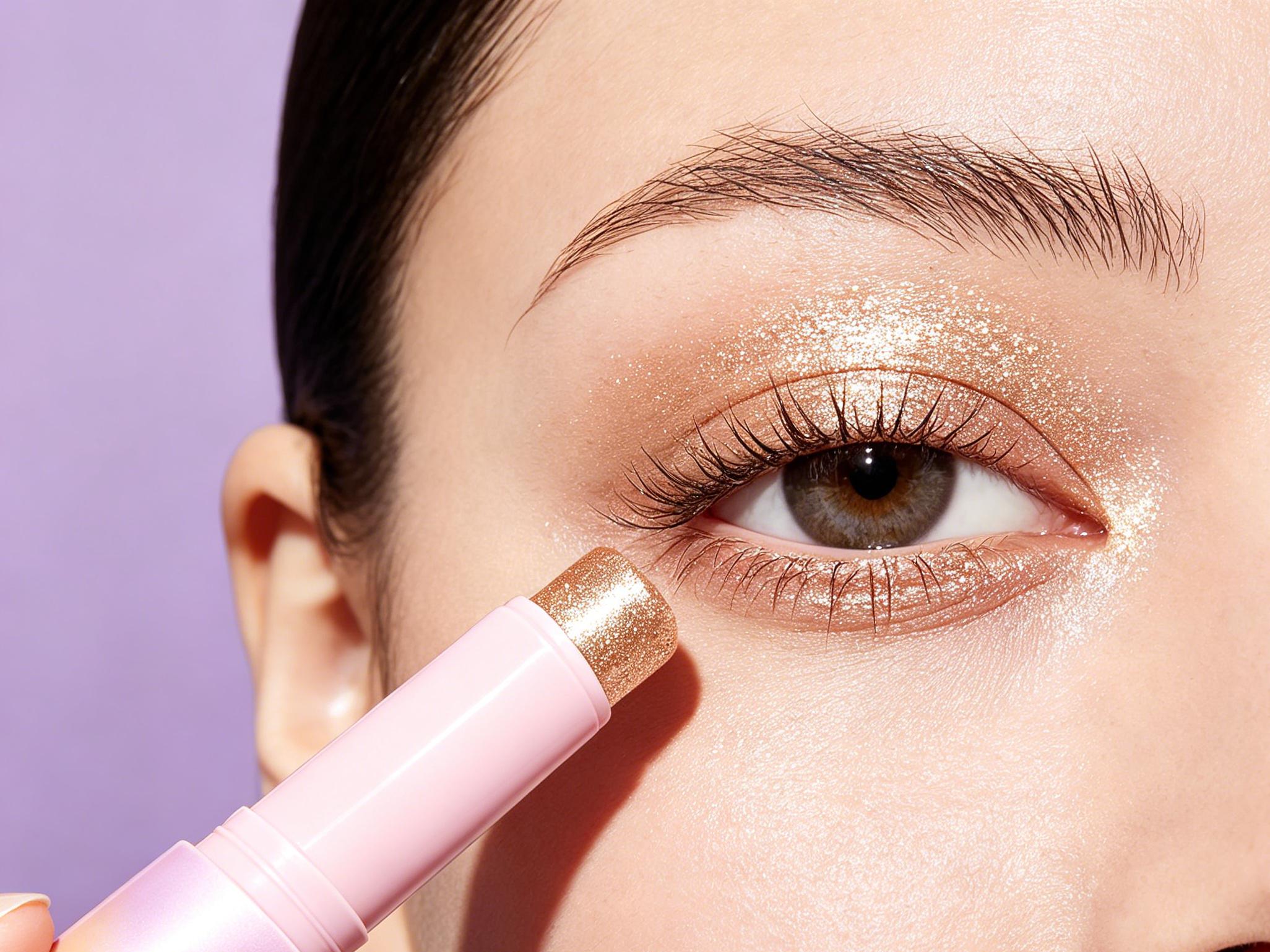 Hydrating Eyeshadow Stick — Shimmer & Matte Finishes — Multiple Shades — Easy Application — Long-Lasting Color — 2-in-1 Highlighter & Eyeshadow