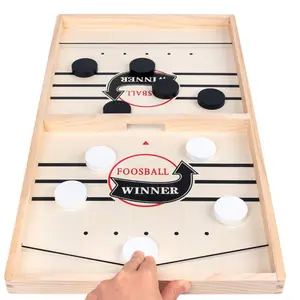 Table Hockey Sling Board Game – Fast-Paced Desktop Battle, Interactive Chess for Kids & Parents