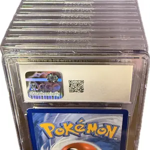 Pokemon Graded Card - Original Card Featuring Character Design, Clear Packaging with Character Image, Compatible with Game Cards (PSA,CGC,Beckett)