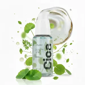 VEGREEN Fragrance-Free Cica Serum | Centella Asiatica Enriched Face Serum for Women & Men | Alcohol-Free Centella Unscented Serum Face Moisturizer | Hydrating Serum for All Skin Types 1.69 fl oz