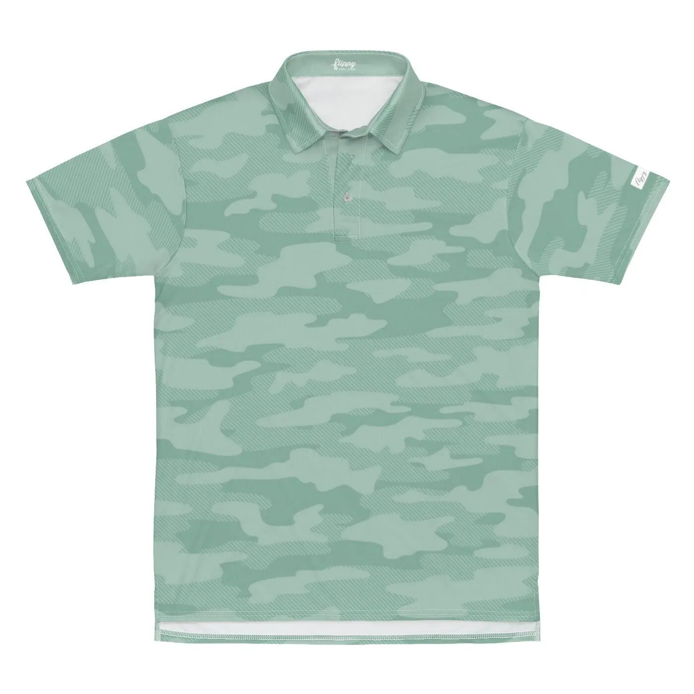 Jade Green Camo SolPro Polo