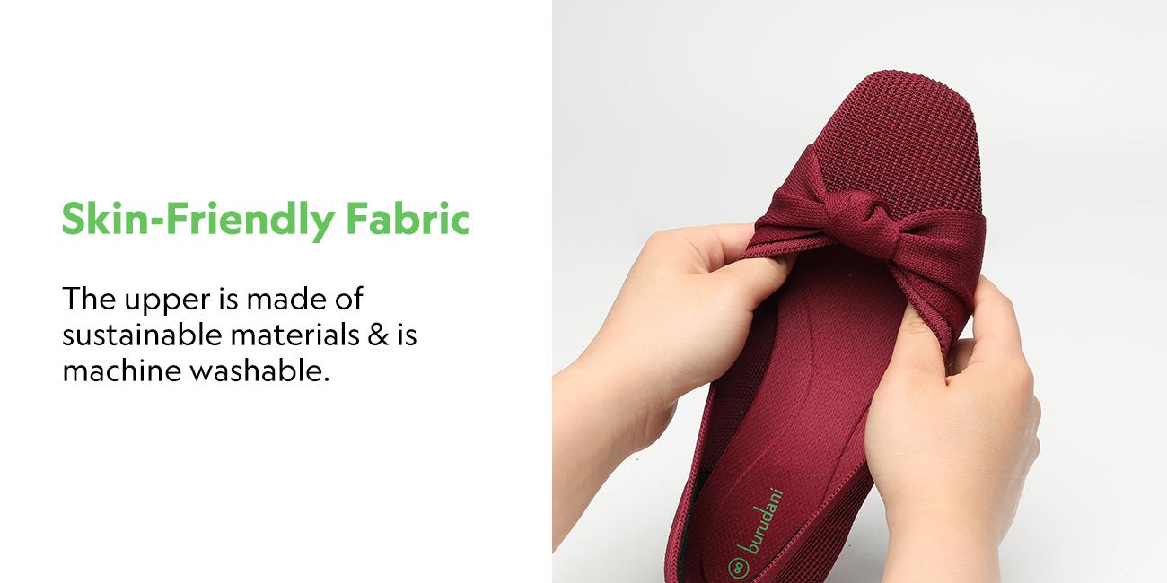 Elegant Square Toe Knit Bow Flats