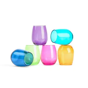 Acrylic Wine Glass - Stemless