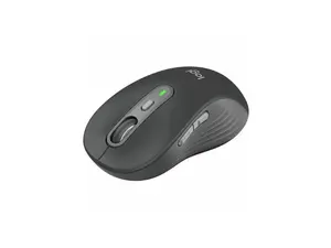 Logitech Signature Plus M750 Mouse - Optical - Wireless - 32.81 ft - Bluetooth/Radio Frequency - 2.40 GHz - Graphite - USB - 2000 dpi - Scroll Wheel - 6 Button(s) - Small/Medium Hand/Palm Size - 1 x A