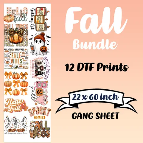 Fall Bundle Ready To Press DTF Transfers