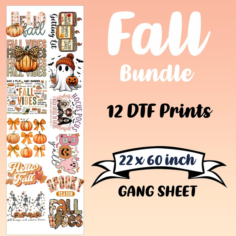 Fall Bundle Ready To Press DTF Transfers